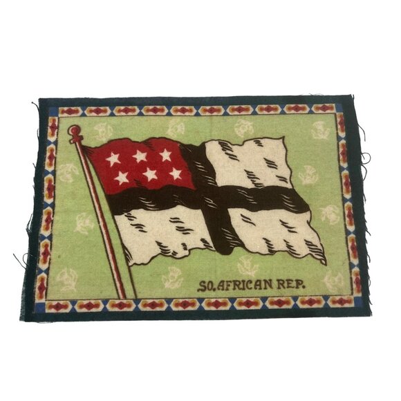 Vintage Tobacco Silks Flags Haiti So. African Rep. San Domingo Venezuela Qty 4 - Picture 4 of 6